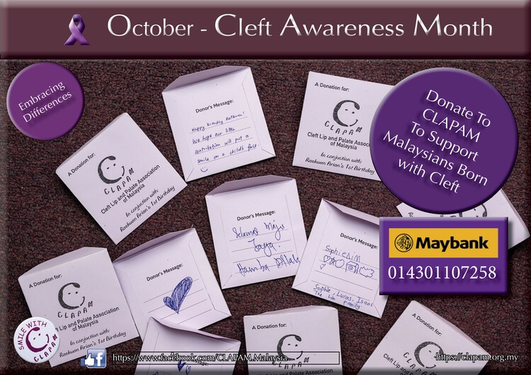 Gazetting October as the Cleft Awareness Month CLAPAM