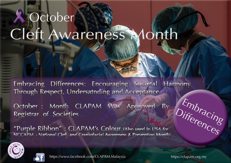 Gazetting October as the Cleft Awareness Month CLAPAM